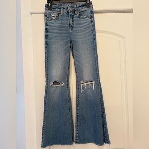 American Eagle Outfitters Light Blue Flare Jeans